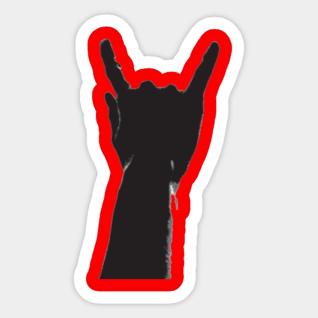 horns up Sticker by rclsivcreative